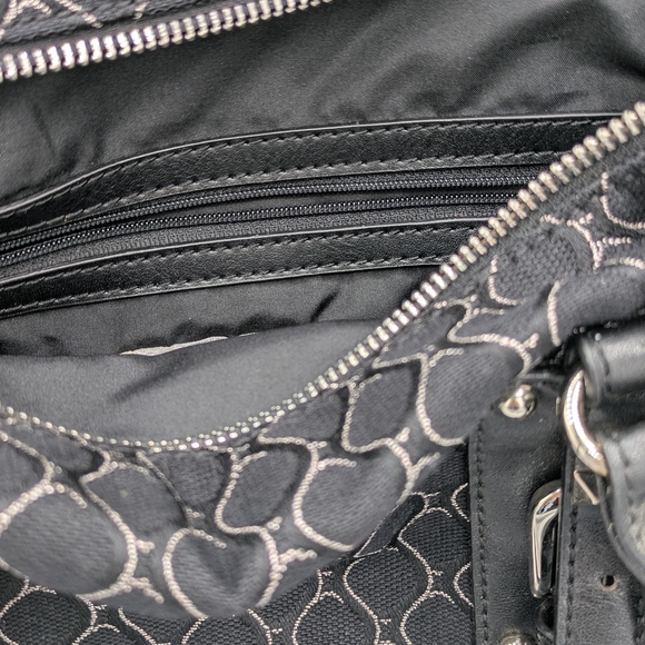 Nine West Black & Silver Patterned Handbag - Picture 3 of 11